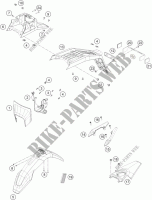 PLASTICS for HVA 701 SUPERMOTO 2017