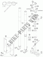 FRONT FORK / TRIPLE CLAMP for HVA FS 450 S 2004