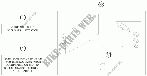 TOOL KIT / MANUALS / OPTIONS for HVA FS 550 E 2008