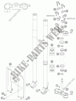FRONT FORK / TRIPLE CLAMP for HVA FE 550 S 2005