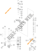 FRONT FORK / TRIPLE CLAMP for HVA SVARTPILEN 200 - IKD 2020